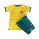 Camisola Austrália Criança Equipamento Primeiro 2022 Manga Curta